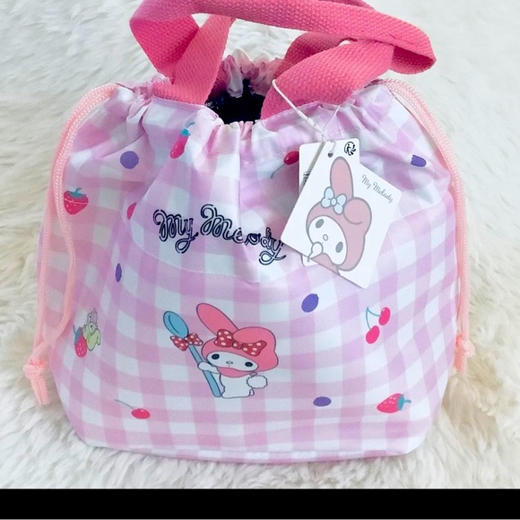 Sanrio My Melody Lunch Bag with Drawstring - Picture 2 of 8